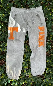 y2k Victoria's Secret PINK Collegiate TENNESSEE Gray Sweatpant Joggers Sz Small