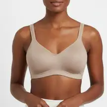 Carole Hochman Wireless Full Coverage Bra Womens XL Brown Smooth Comfort