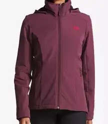 The North Face Purple Ski Jacket Weather-Resistant Hooded