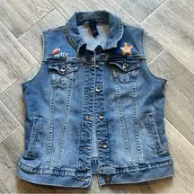 Disney Pixar Toy Story Andy Jean Denim Vest Her Universe Size Small