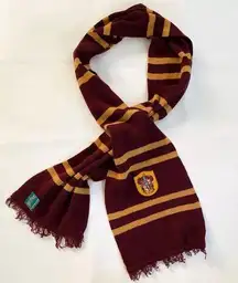 Harry Potter Gryffindor Yellow Wine 100% Wool Scarf 70" Long