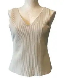 Rachel Zoe tan vneck tank Sz L