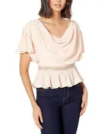 Bebe Drop Shoulder Top - /Pink SZ L