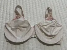 Bali White Pink 36DDD Passion for Comfort Seamless Minimizer Underwire Bra 3385