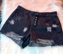 Women Destress Wash Jeans Shorts