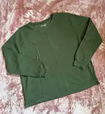 GREEN OVERSIZED CREWNECK