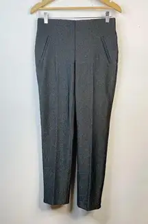 Chicos Fabulously Slimming Ponte Slim ankle Cropped pants Black Shimmer 00 2 new