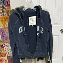Abercrombie & Fitch Dark Blue Zip-Up Hoodie