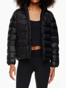 Aritzia Cozy Teddy Fuzzy Puffer Jacket Fleece Sherpa Fall Winter Hooded Coat XS