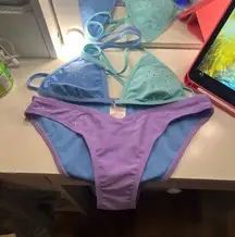 sparkly two-piece swimsuit