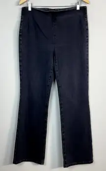 Soft Surroundings Pull On Jeans Medium Black High Rise Ultimate‎ Bootcut Denim