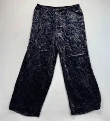 Eileen Fisher Velvet Wide Leg Lounge Pants Comfortable Casual Size‎ S
