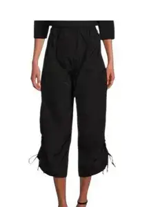 Bryn Walker Side-Ruched Pant Plus Size 3X Memory Crunch Black New  USA