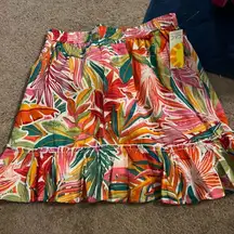 NWT C&c California floral skirt small