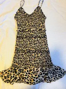 Cheetah Print Mini Dress