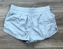 Varley Light Blue Athletic Shorts Large High Rise Running Workout