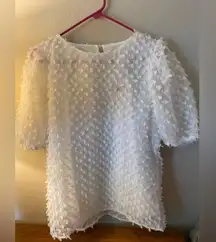 Women’s Boutique ANDTHEWHY White Chic Top SzMedium NWT