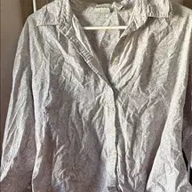 FINAL MARKDOWN Crossroads Light Patterned Button-Up Shirt medium