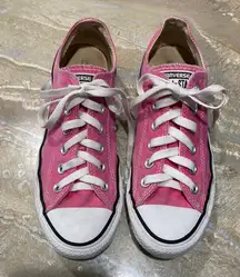 Converse All Star Low Tops Lace Up Shoes Sneakers Pink Women’s 8 (Please Read Description)