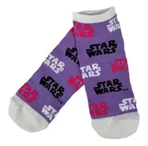 Star Wars Logo No Show Novelty Socks Mandalorian Womens One Size