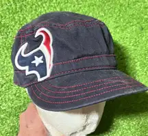 Y2K Houston Texans Big Logo Hat Women's New Era Military Style Hat Vintage