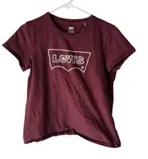 Levis Shirt Womens Medium‎ Batwing Graphic Tee T-Shirt Casual