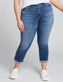 Lane Bryant mid rise essential stretch girlfriend jeans