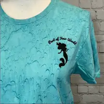 Disney  Little Mermaid Themed Cropped T-shirt-Medium