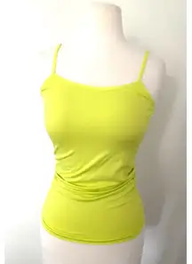 NWT La Classe Couture Lime Green Stretchy Strappy Tank Top Summer Layering M/L