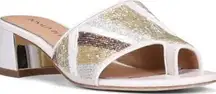 Donald pliner melrose sandal beaded heel 6.5 $200 formal party classic spring