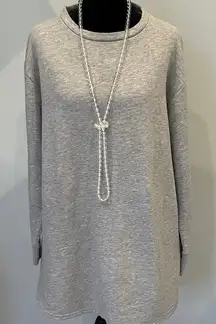 Gray Women's sweatshirt dress prettylittlething brand