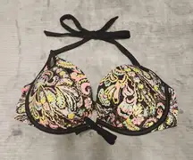 Victorias Secret Gorgeous Add 1.5 Cups Push Up Bikini Top Sz 34D