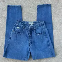 Vintage Guess Jeans High Rise Wedgie Mom Jeans Peekaboo Button Fly Size 29x33