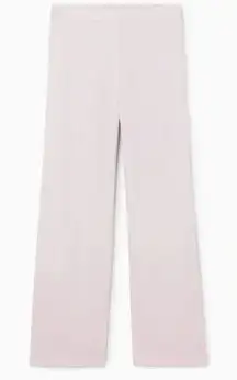 COS Straight-Leg Tailored Linen Pants Lilac Purple Women's 4 Casual Pull On