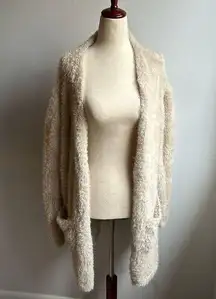 Fuzzy Cream Cardigan