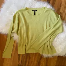 Eileen Fisher Organic Linen Delave Round Neck Top in Canary