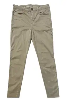 American Eagle Khaki Soft Skinny Jeans Size 10 Euro Nautical‎ Preppy Collegiate