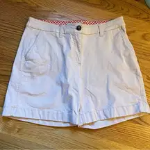 Boden pale pink chino shorts 6” inseam size 8