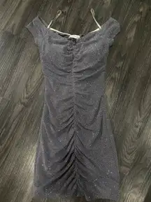 Grey Sparkly Bodycon Dress