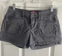 Union Bay‎ Y2K Juniors 5 Gray Shorts