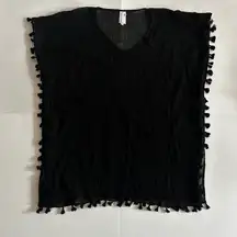 Seafolly women’s Amnesia Kaftan swim cover up in black