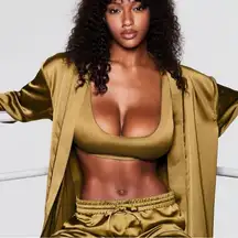 Skims sporty satin bralette