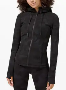Lululemon 10 Hooded Define Jacket in Black Camo Multi