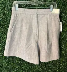 Abercrombie and Fitch High Waisted Gray Trouser Shorts Size 29/8 NWT