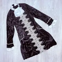 Renaissance / pirate midi dress costume elaborate English style dress velvet med