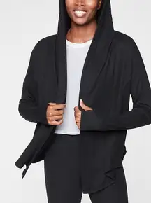 Athleta Black Nirvana Wrap Sweater Cardigan #211274 Size‎ XXS