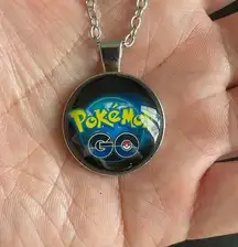 Silver chain Pokemon go necklace