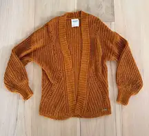 Abercrombie & Fitch Cardigan Sweater Brunt Orange Size Small