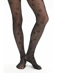 Urban Outfitters Western Icons Printed Sheer Tights NWT