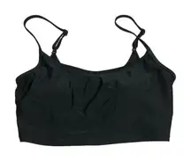 Aerie Bikini Top Scoop Neck Shelf Bra Longline Black M
